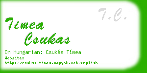timea csukas business card